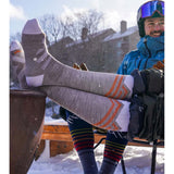 Women's Peaks Over-the-Calf Lightweight Ski and Snowboard Sock