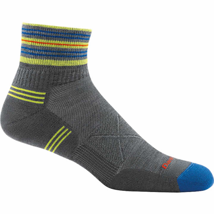 Darn Tough Vertex 1/4 Ultra-Light Socks Men's - GRAY - LARGE