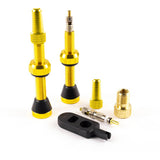 Serfas Tubeless Presta Valves 44 Yellow