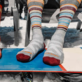 Snowpack Over-the-Calf Midweight Cushion Ski Snowboard Sock Men'