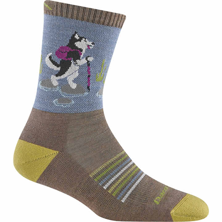 Women's Critter Club Micro Crew Lightweight Cushion Hiking Sock