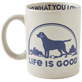 Floral Sunset Dog Jake's Mug