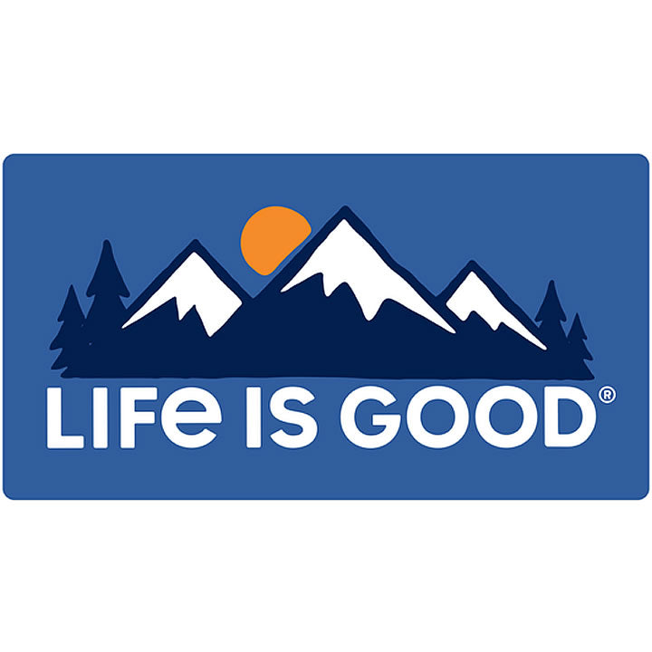 Snowy Mountains Die Cut Sticker