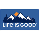 Snowy Mountains Die Cut Sticker