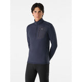 Arc'teryx Rho Heavyweight Base Layer Zip Neck Men's - BLACK SAPPHIRE - MEDIUM