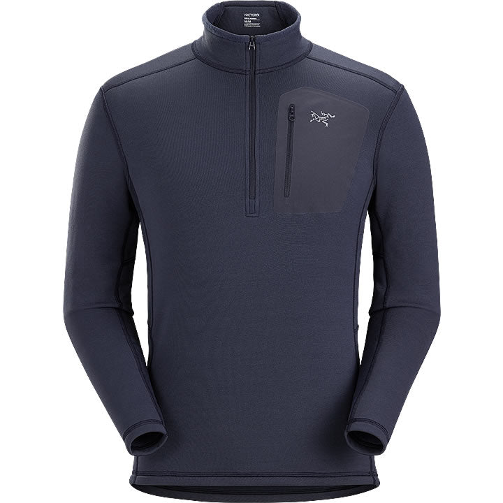 Arc'teryx Rho Heavyweight Base Layer Zip Neck Men's - BLACK SAPPHIRE - MEDIUM