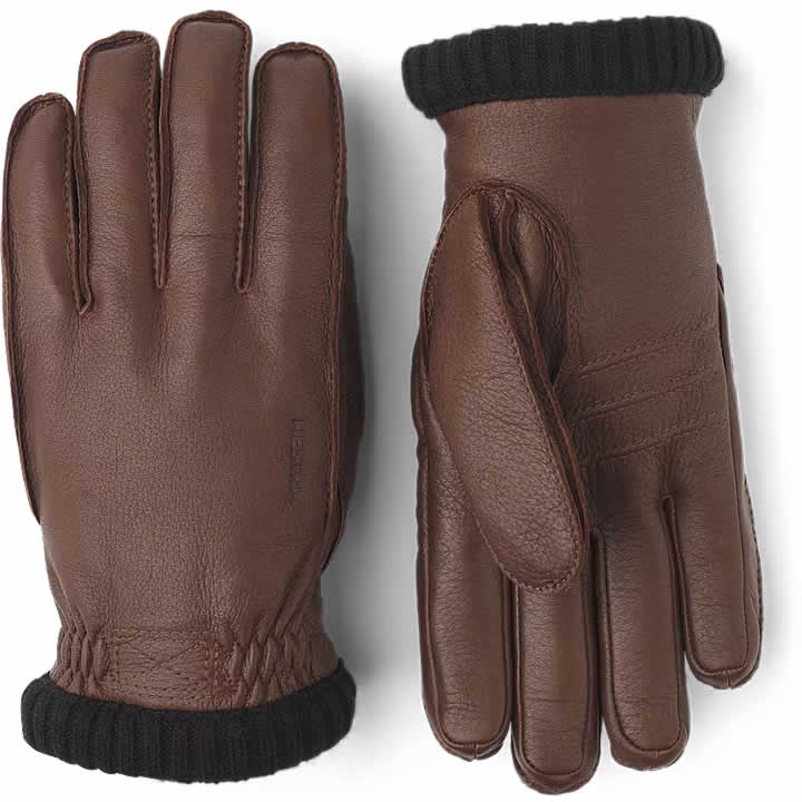 Men's Deerskin Primaloft Ribbed Gloves