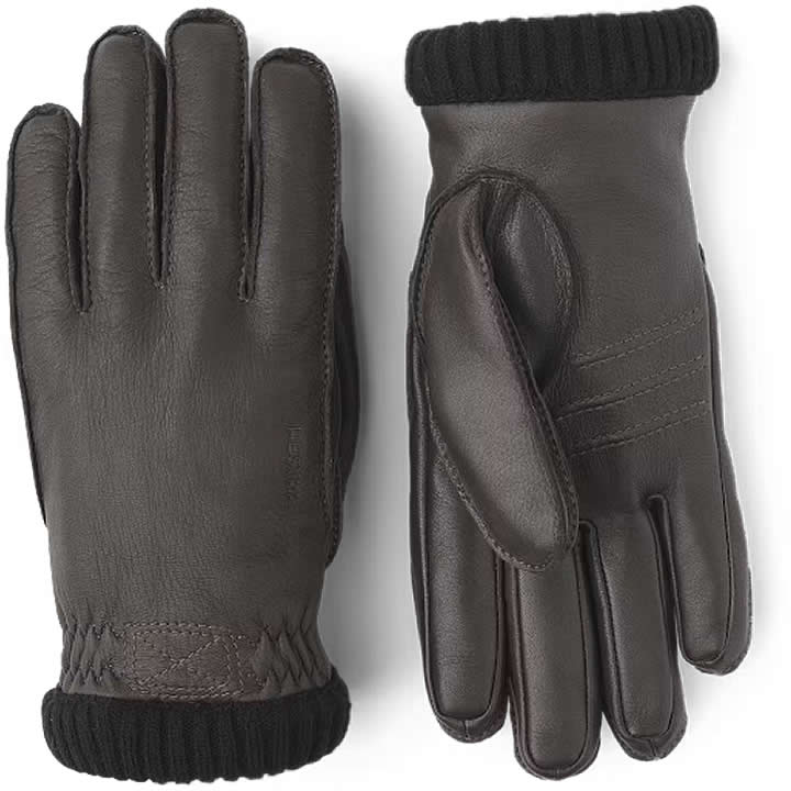 Men's Deerskin Primaloft Ribbed Gloves