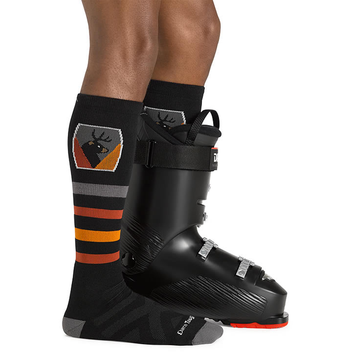 Men's Beer Badge Over-the-Calf Midweight Cushion Ski Snowboard Sock