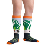 Kids' Pow Cow Over-the-Calf Midweight Cushion Ski and Snowboard Sock
