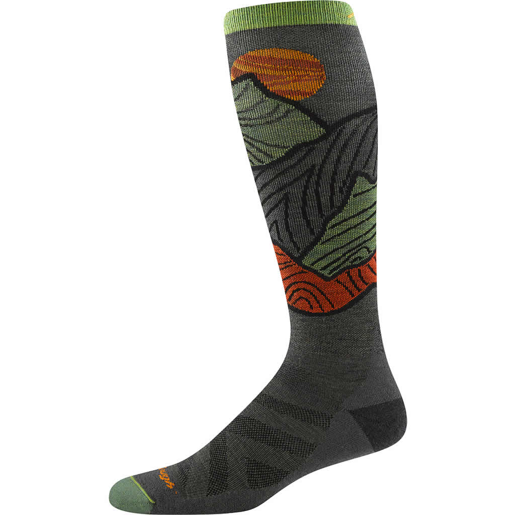Men's Titan Over-the-Calf Lightweight Cushion Ski Snowboard Sock