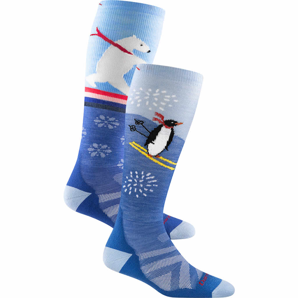 Darn Tough Penguin Peak Over-the-Calf Midweight Cushion Ski Sock Kids'