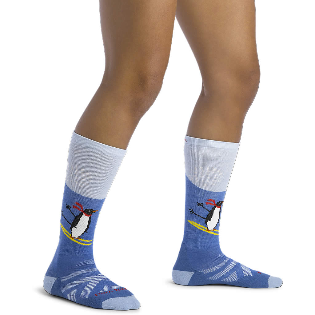 Darn Tough Penguin Peak Over-the-Calf Midweight Cushion Ski Sock Kids'