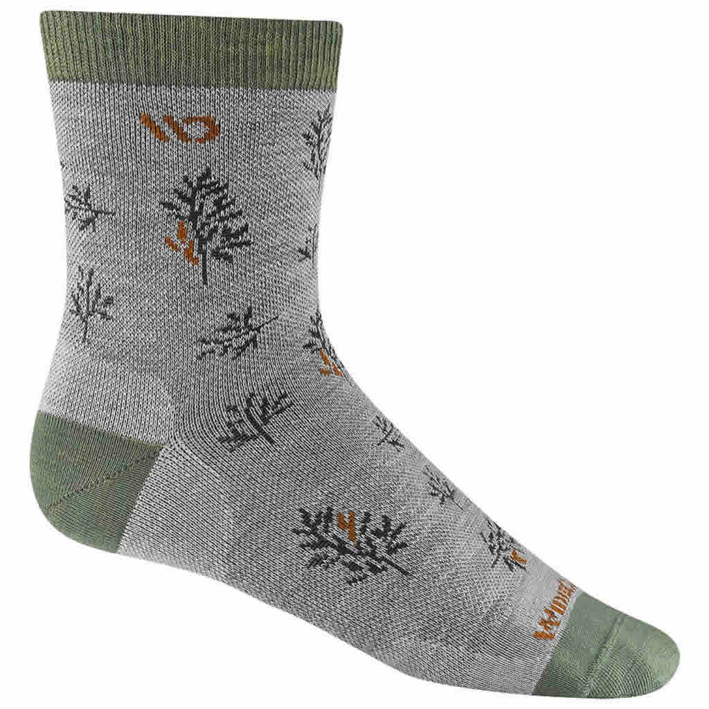 Women's Foliage Lightweight Cushion Micro Crew Sock