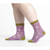 Women's Foliage Lightweight Cushion Micro Crew Sock
