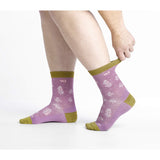 Women's Foliage Lightweight Cushion Micro Crew Sock