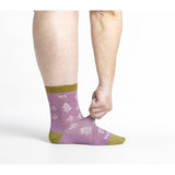 Women's Foliage Lightweight Cushion Micro Crew Sock
