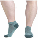 Women's Solid Midweight Cushion No Show Sock