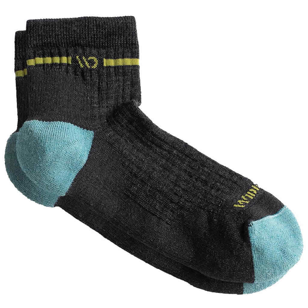 Women's Single Stripe Midweight Cushion Quarter Sock