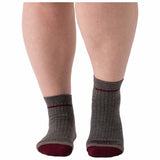 Women's Single Stripe Midweight Cushion Quarter Sock