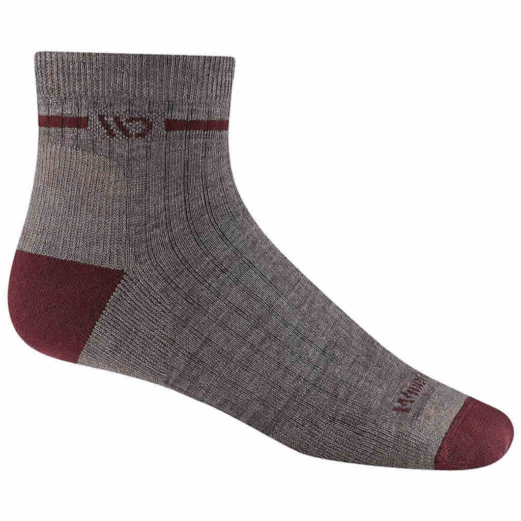Women's Single Stripe Midweight Cushion Quarter Sock