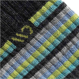 Women's Multi Stripe Midweight Cushion Micro Crew Sock