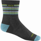 Women's Multi Stripe Midweight Cushion Micro Crew Sock