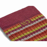 Women's Multi Stripe Midweight Cushion Micro Crew Sock