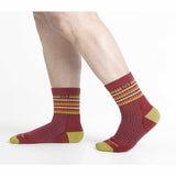 Women's Multi Stripe Midweight Cushion Micro Crew Sock