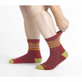 Women's Multi Stripe Midweight Cushion Micro Crew Sock