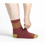 Women's Multi Stripe Midweight Cushion Micro Crew Sock