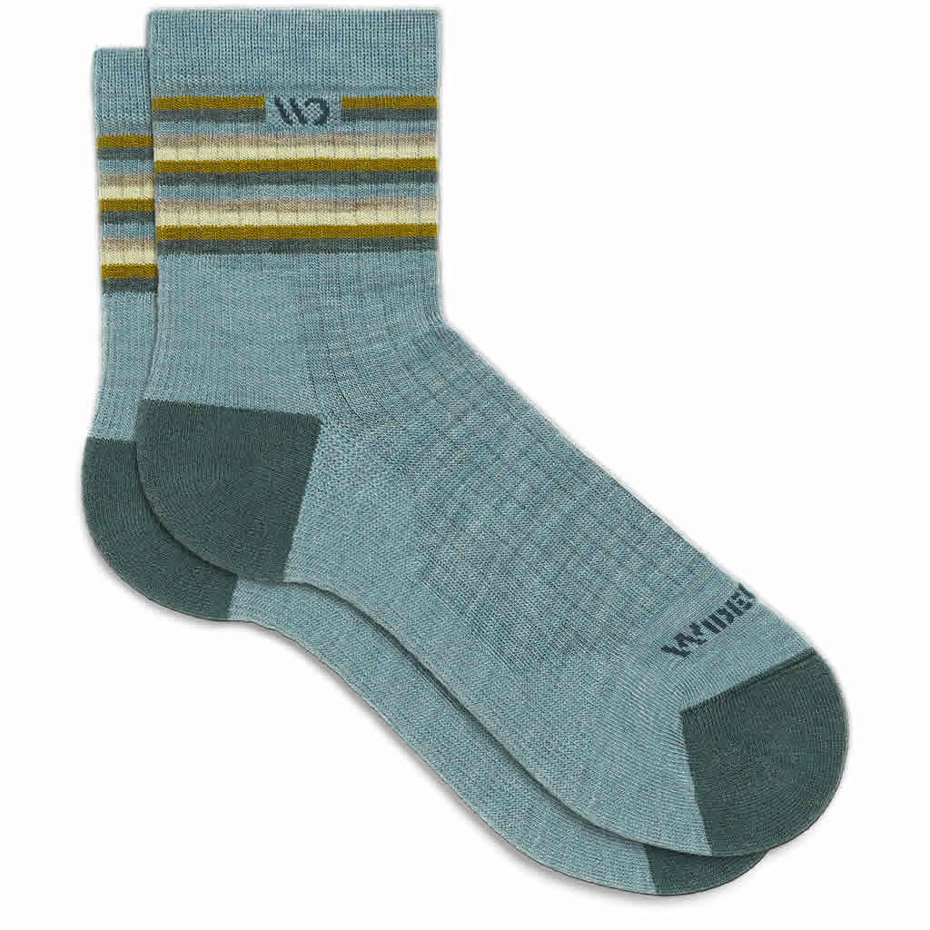 Women's Multi Stripe Midweight Cushion Micro Crew Sock