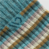 Women's Multi Stripe Midweight Cushion Micro Crew Sock