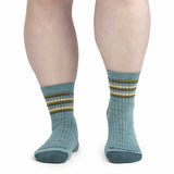 Women's Multi Stripe Midweight Cushion Micro Crew Sock