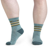 Women's Multi Stripe Midweight Cushion Micro Crew Sock