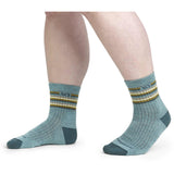 Women's Multi Stripe Midweight Cushion Micro Crew Sock