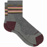 Women's Multi Stripe Midweight Cushion Micro Crew Sock