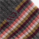 Women's Multi Stripe Midweight Cushion Micro Crew Sock