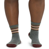 Women's Multi Stripe Midweight Cushion Micro Crew Sock