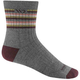 Women's Multi Stripe Midweight Cushion Micro Crew Sock