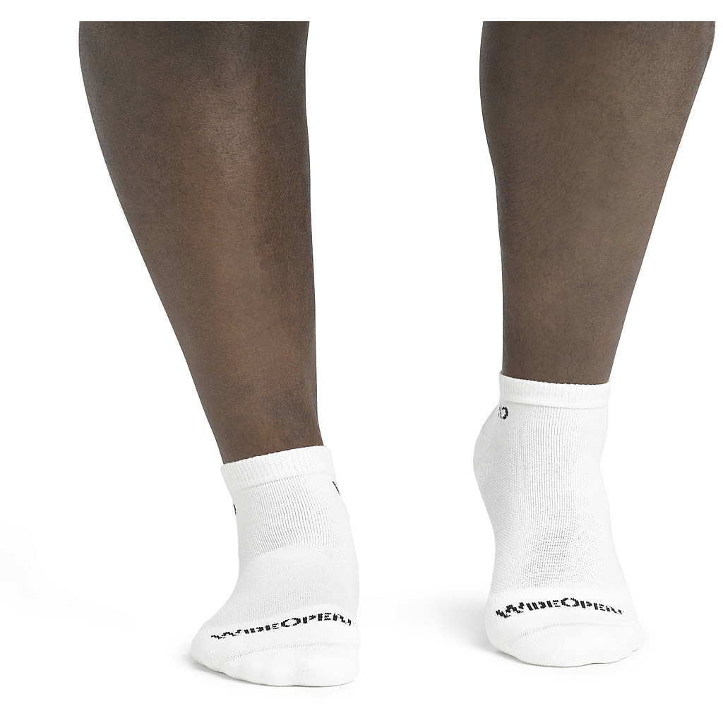 Men's Solid Midweight Cushion No Show Sock
