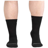 Men's Solid Midweight Cushion Micro Crew Sock