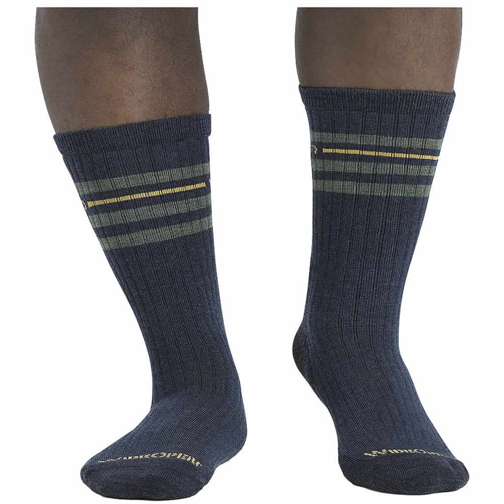 Men's Vintage Stripe Midweight Crew Sock