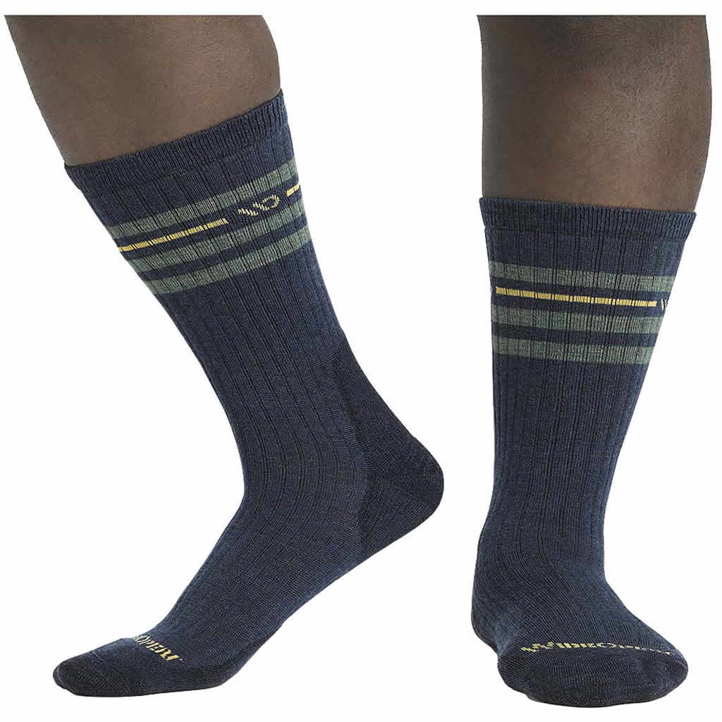 Men's Vintage Stripe Midweight Crew Sock