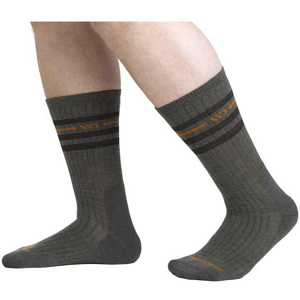 Men's Vintage Stripe Midweight Crew Sock