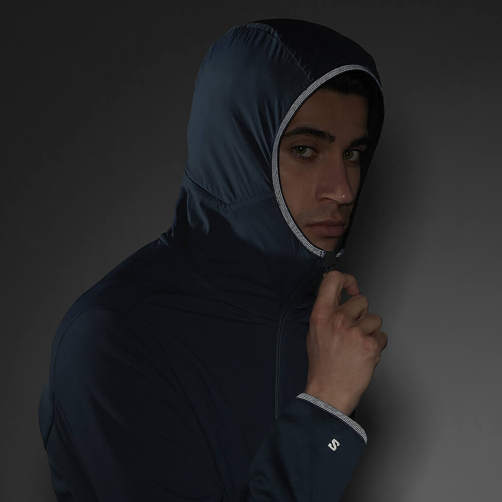 Men's Outline Hybrid Warm Hooded Jacket