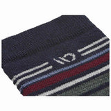 Men's Multi Stripe Midweight Micro Crew Sock