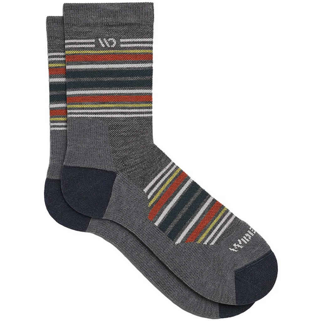 Men's Multi Stripe Midweight Micro Crew Sock