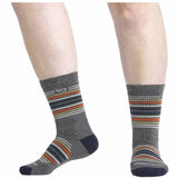 Men's Multi Stripe Midweight Micro Crew Sock