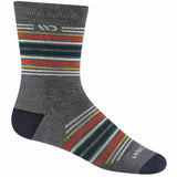 Men's Multi Stripe Midweight Micro Crew Sock